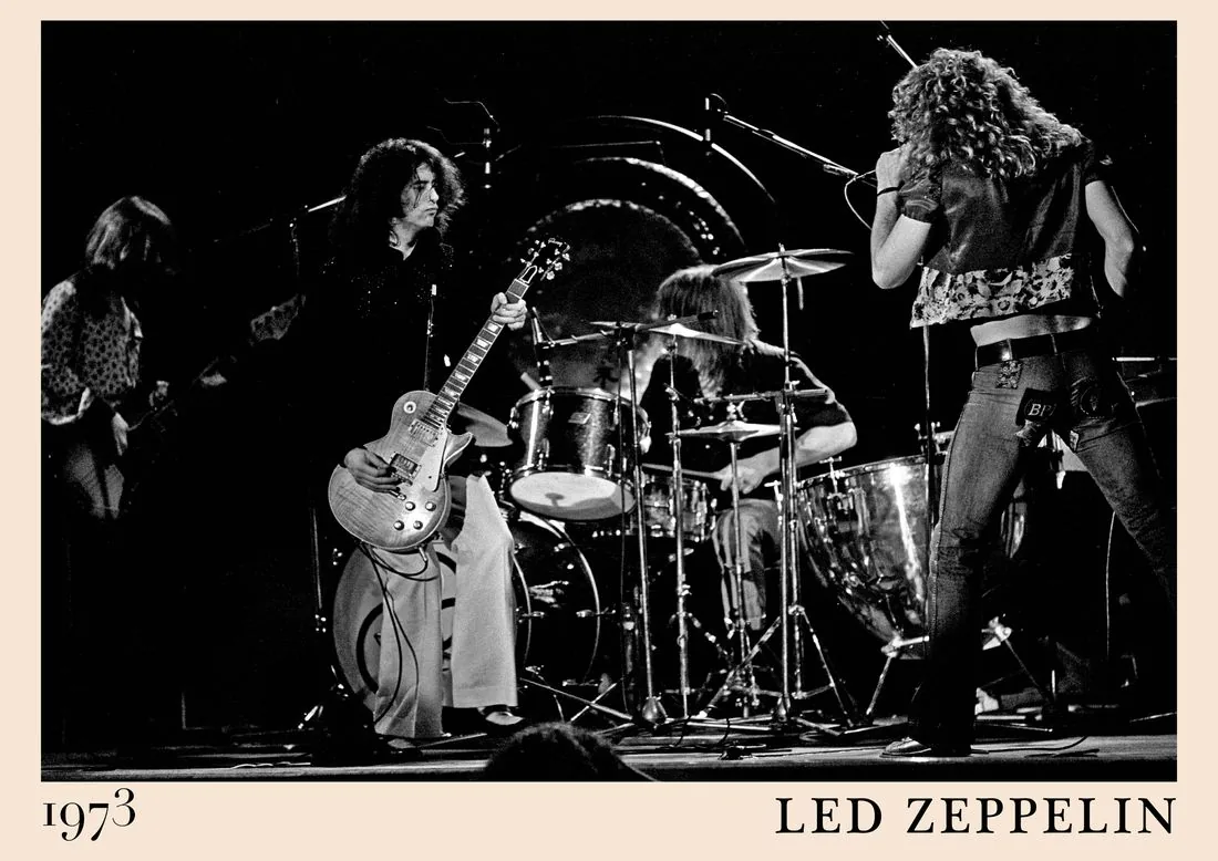 Led Zeppelin, 1973 design by Dalston Jazz Posters